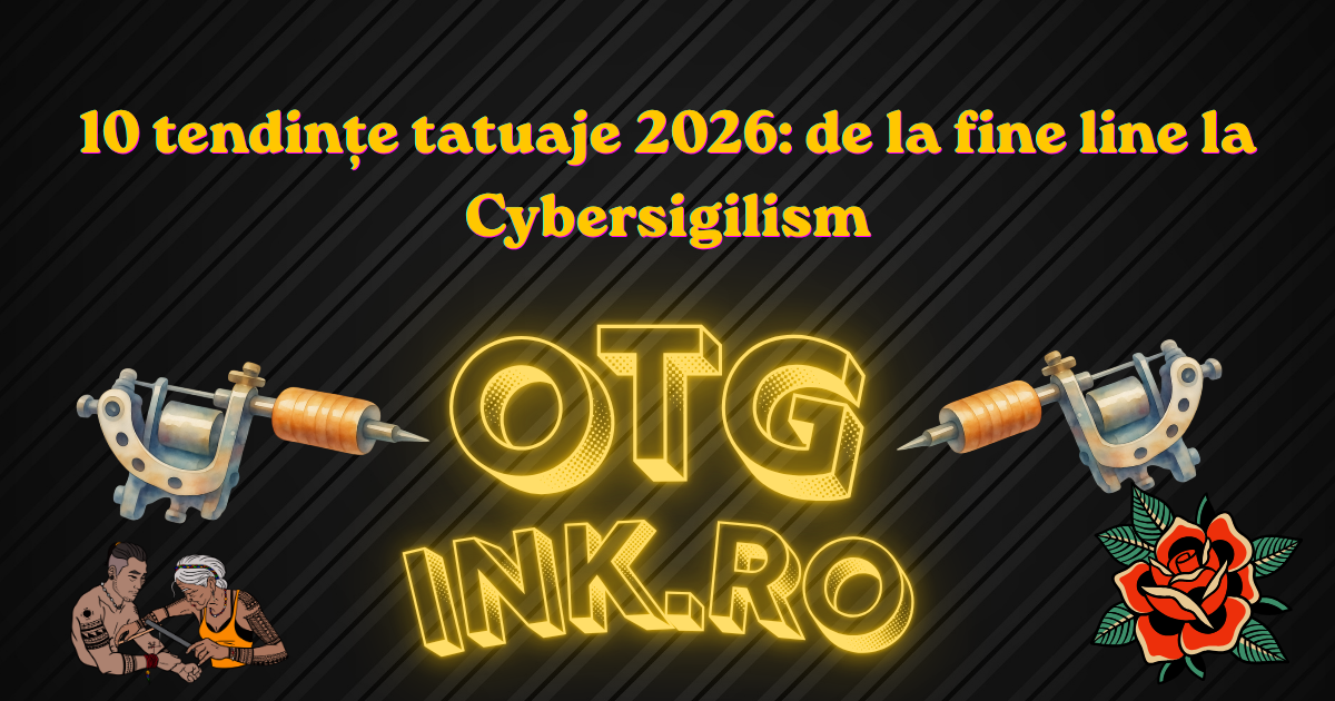 10 tendințe tatuaje 2026: de la fine line la Cybersigilism